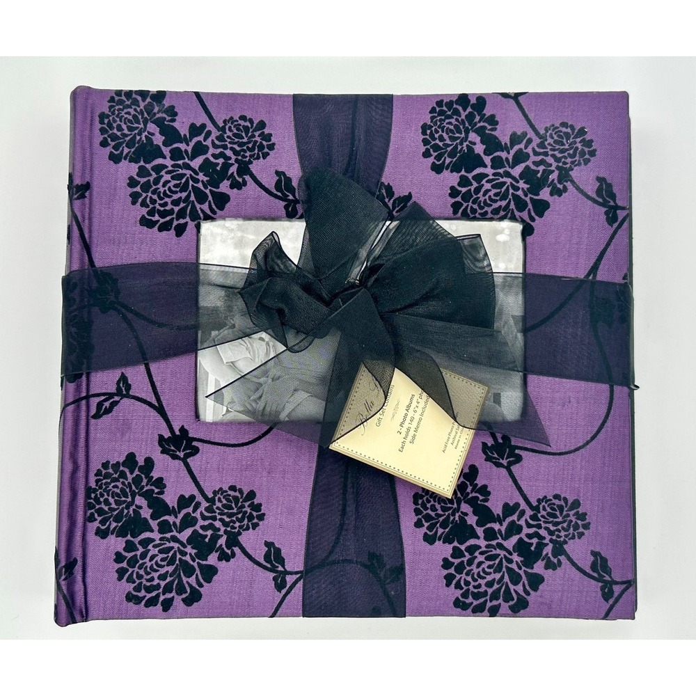 Bella Lux Photo Album By Home Goods Set Of 2 Books 140-4x6 Pictures Gift Set